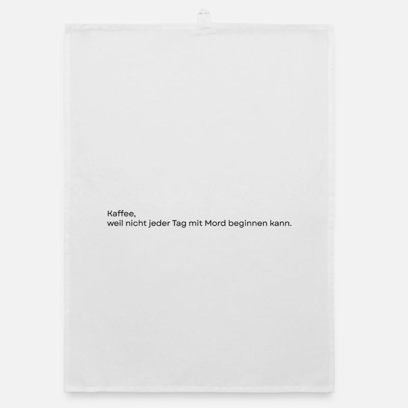 Kaffee_Spruch Organic dish towel