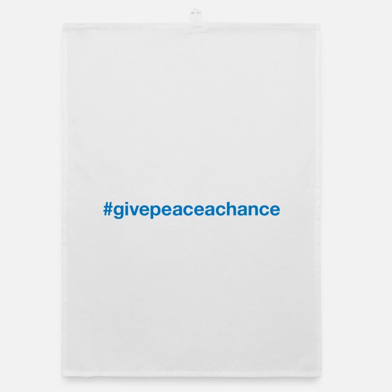 PEACE Hashtag Organic Geschirrtuch