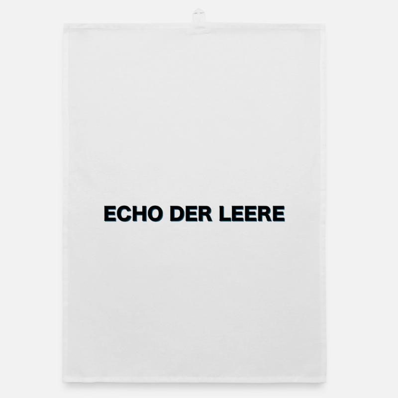 Les gens stupides brillent d’un écho de vide Torchon bio