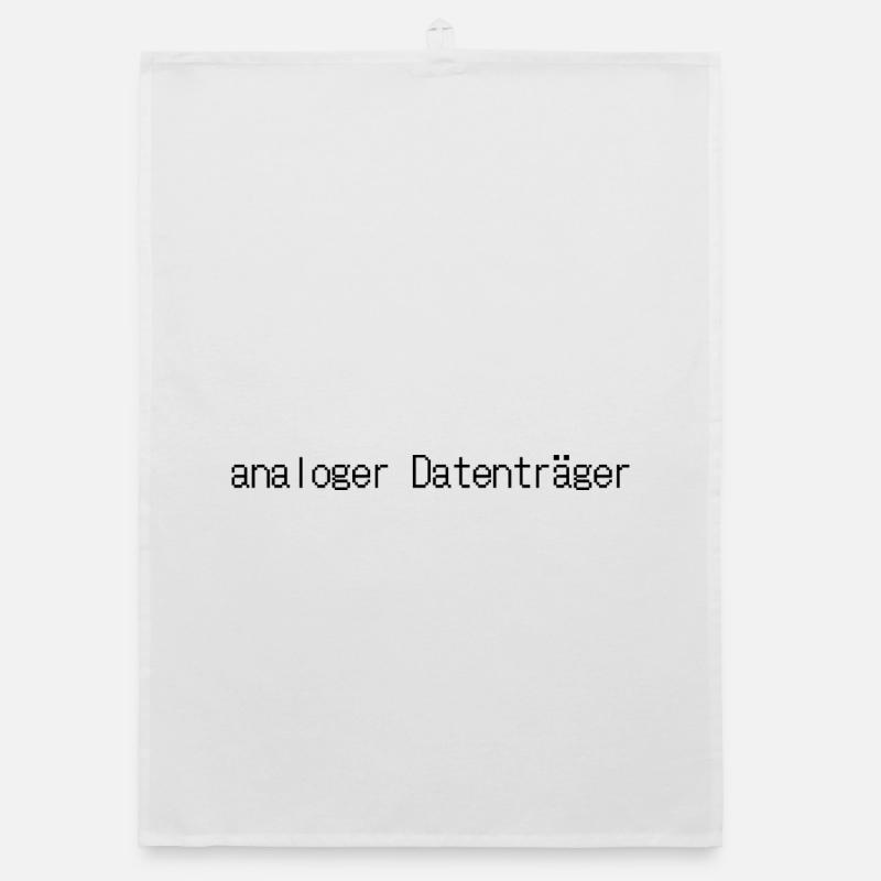 analoger Datenträger Organic Geschirrtuch