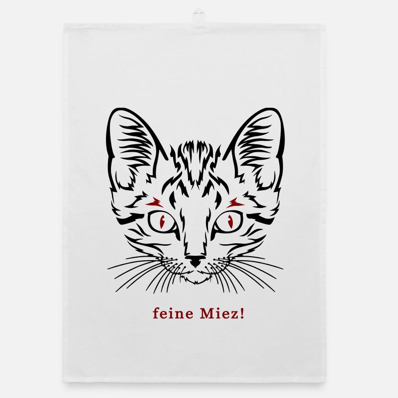Cat, fine kitty Organic dish towel