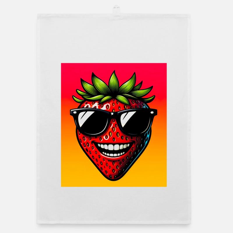 Erdbeeren Erdbeeren Organic Geschirrtuch