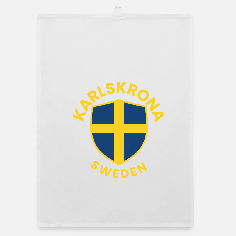 Swedish Shield Flag Organic dish towel