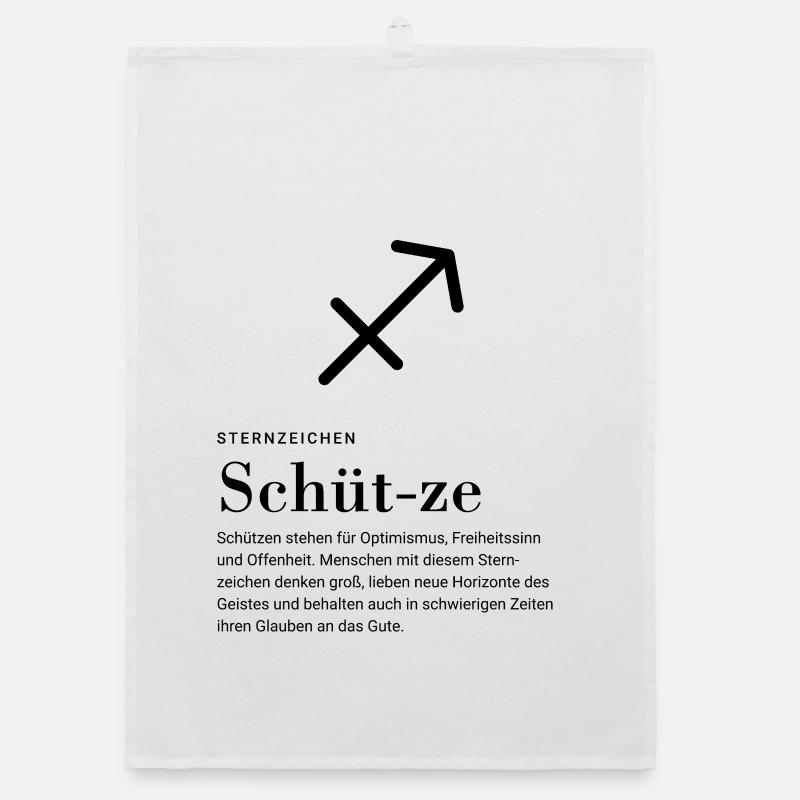 Sternzeichen Schütze Organic Geschirrtuch
