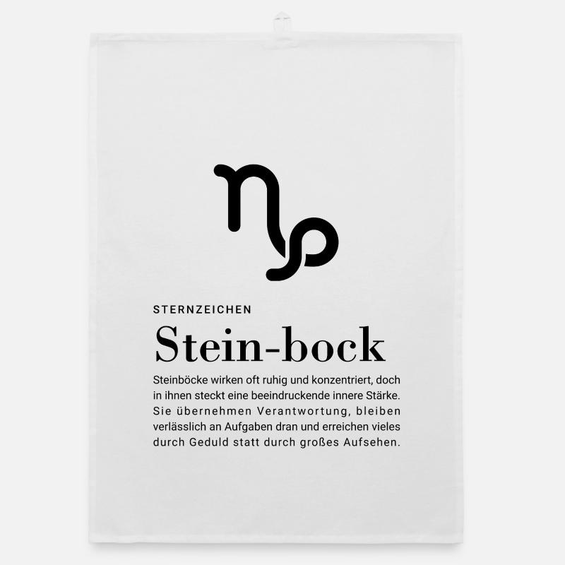 Sternzeichen Steinbock Organic Geschirrtuch