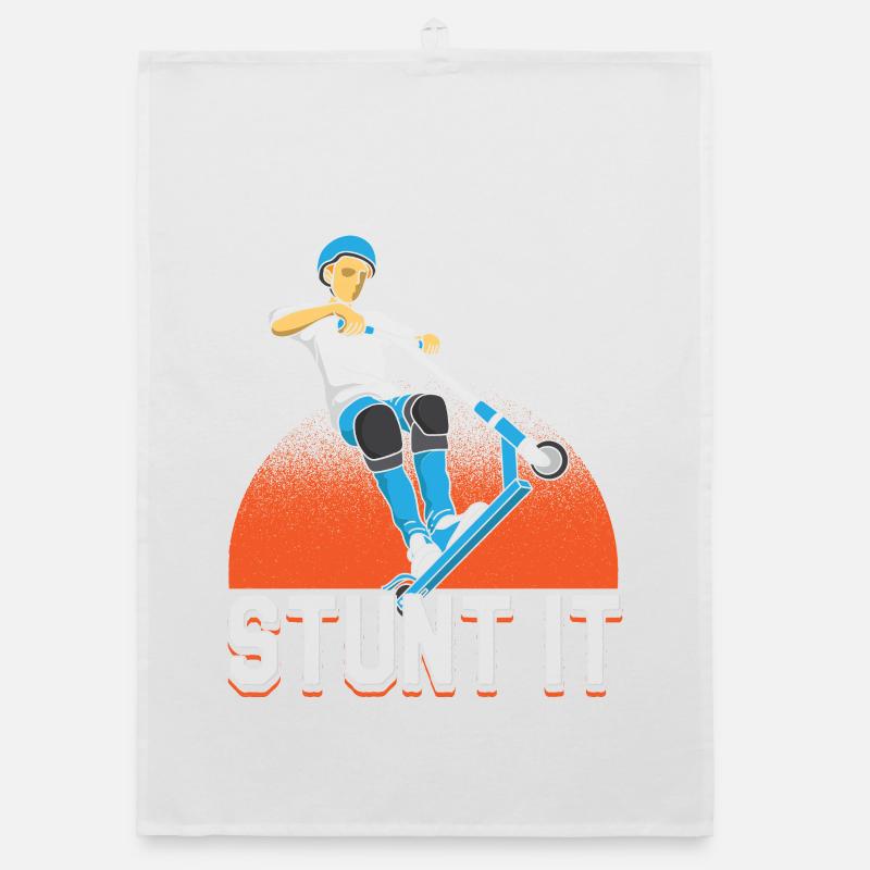 Conception du rider de trick scooter Stunt It Torchon bio