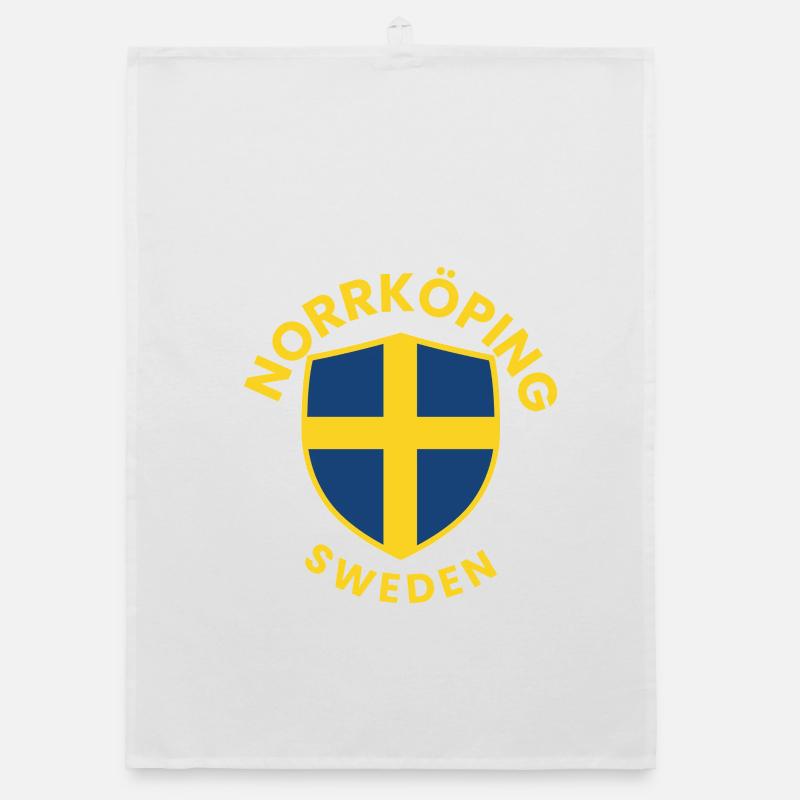 Conception du bouclier de Norrköping Suède Torchon bio