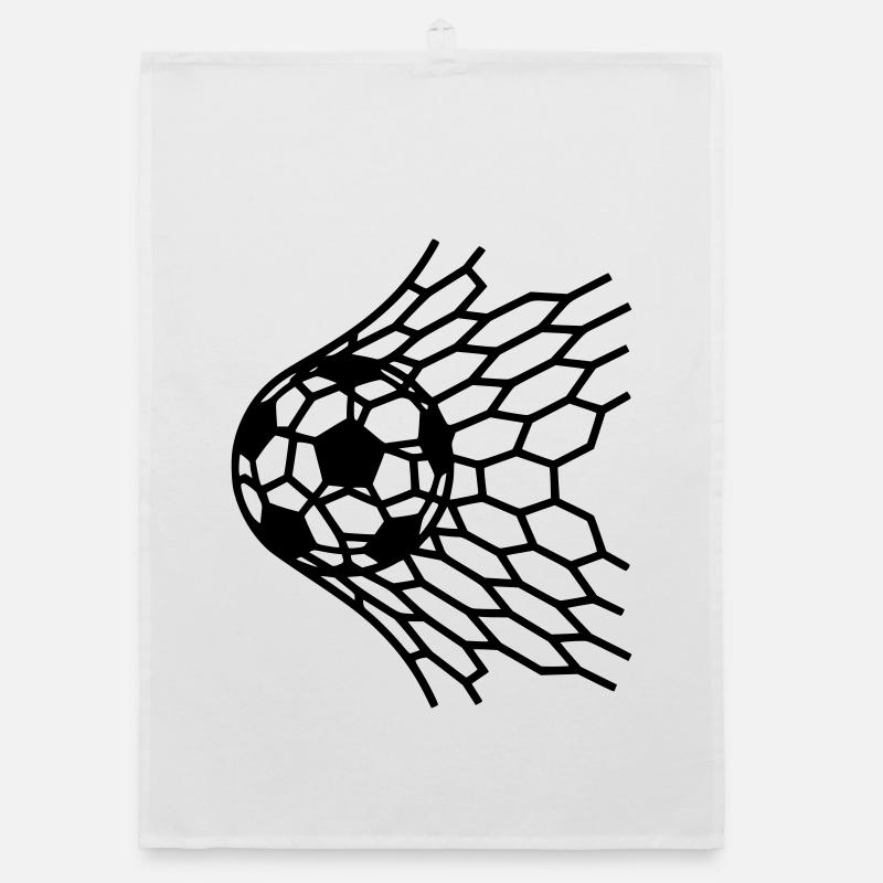 Goal Soccer Ball in Net Hit Vector Organic dish towel