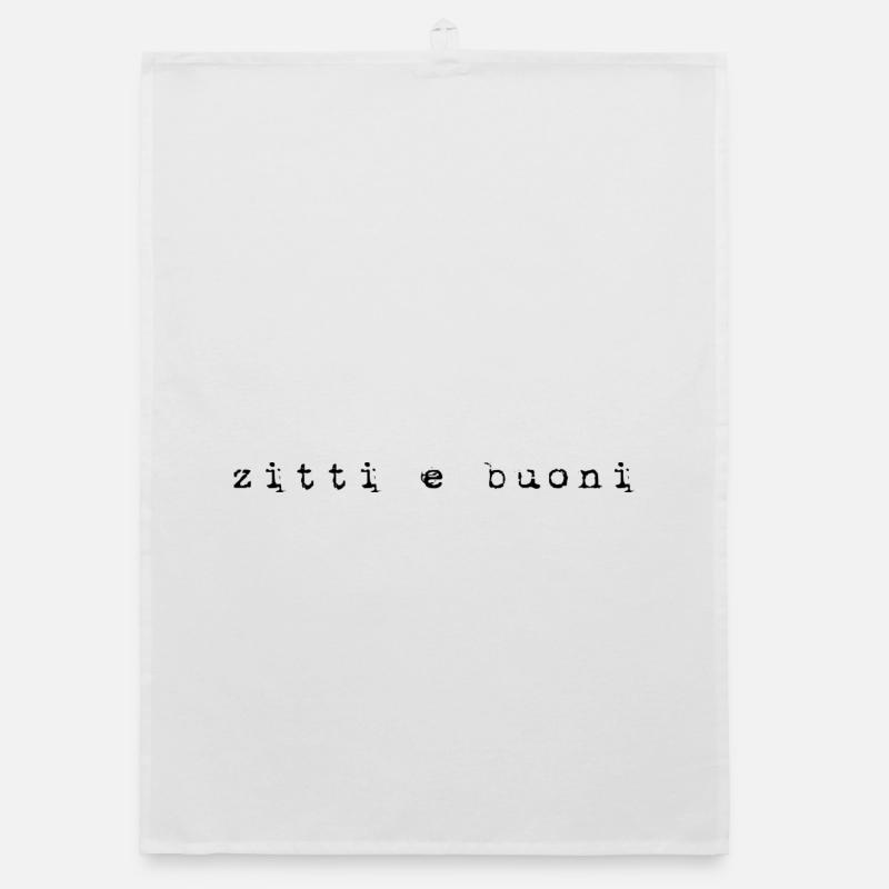 Zitti E Buoni - Organic Geschirrtuch - Weiß