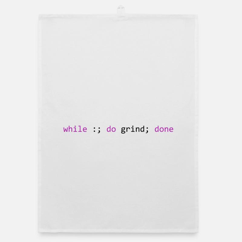 The grind never stops, light Organic dish towel