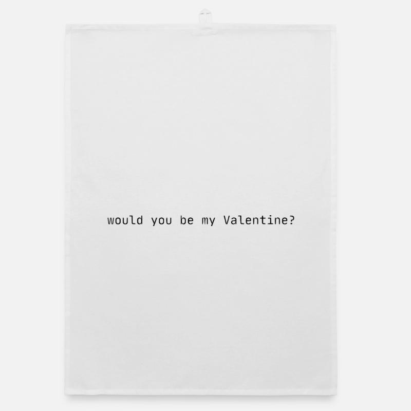Willst du mein Valentin sein? Organic Geschirrtuch