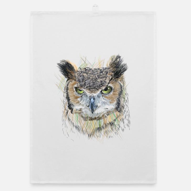 Owl Organic dish towel