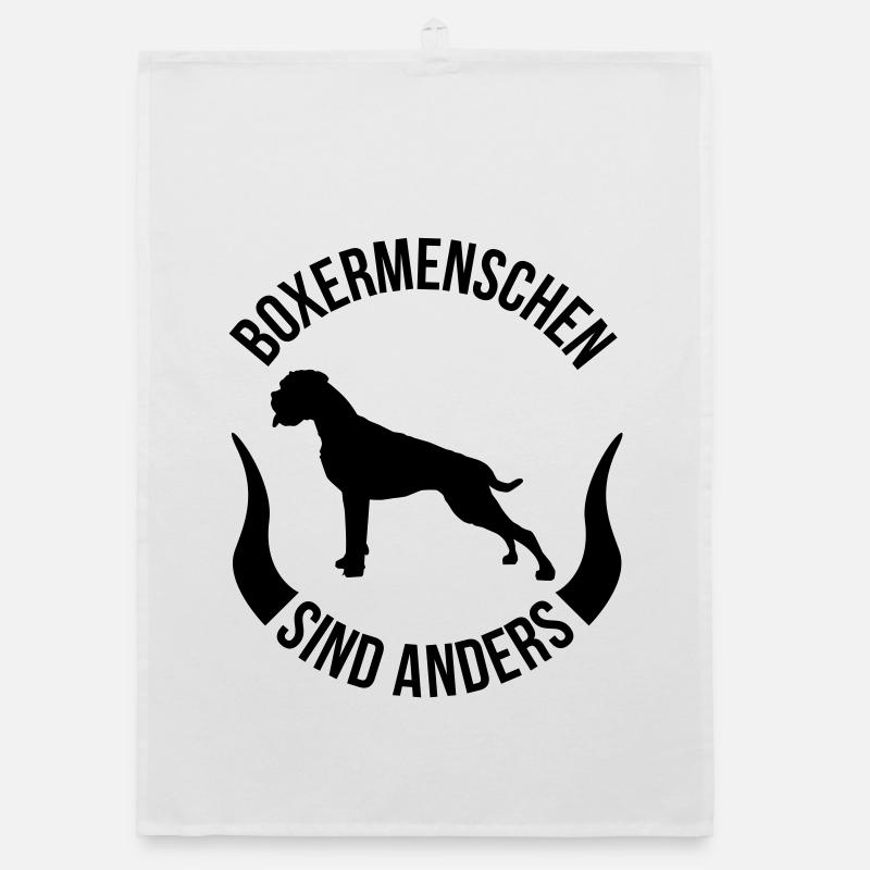 Boxer people are different Organic dish towel