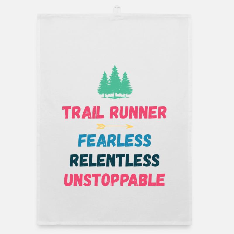 Trail Runner - Fearless. Relentless. Unstoppable. Organic dish towel