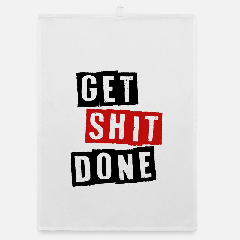GET SHIT DONE Organic dish towel