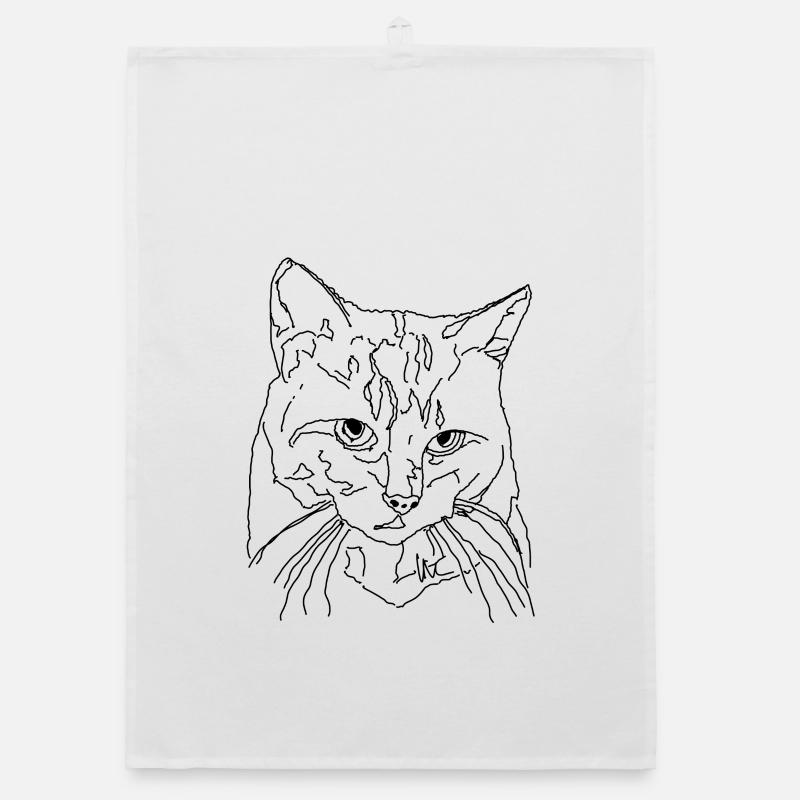 Cat Organic dish towel