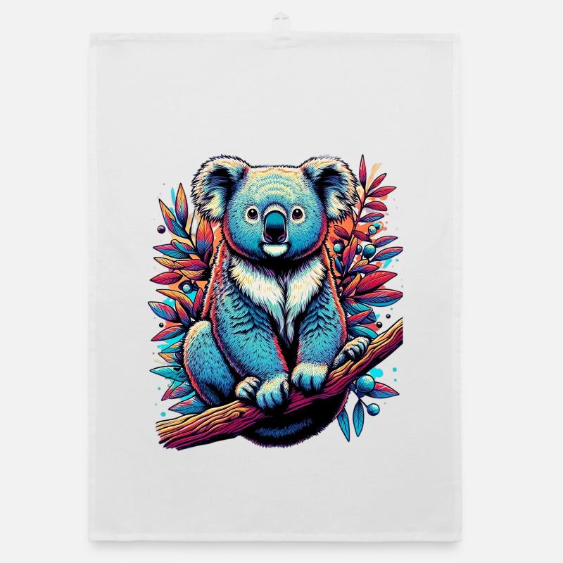 Koala - Organic Geschirrtuch - Weiß