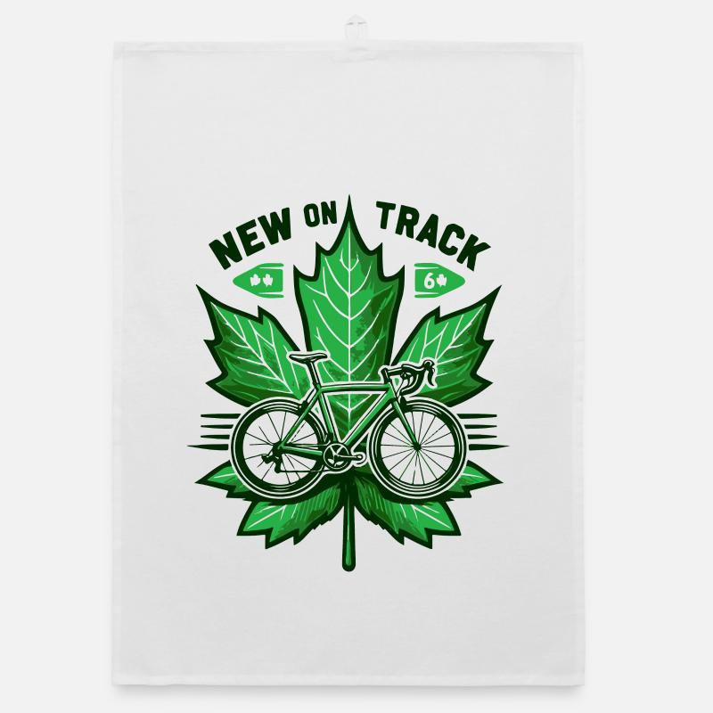 Conception du logo Cycling Leaf Torchon bio