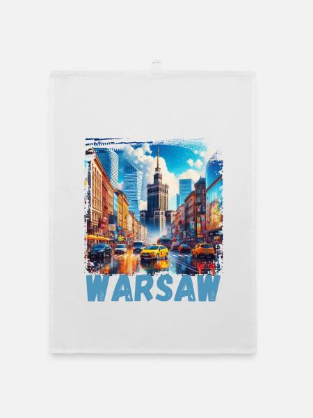 Warsaw - Organic dish towel - white - Front