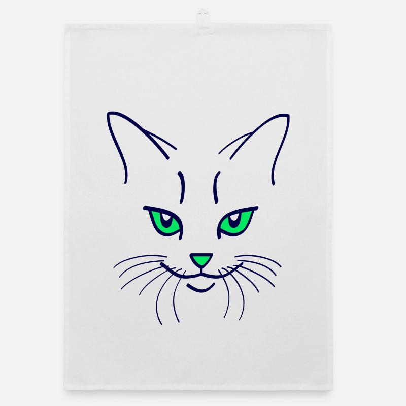 42 Couleur chat Torchon bio