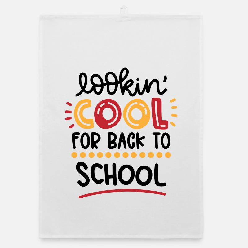 Cool Back to School – Funny Design Organic dish towel