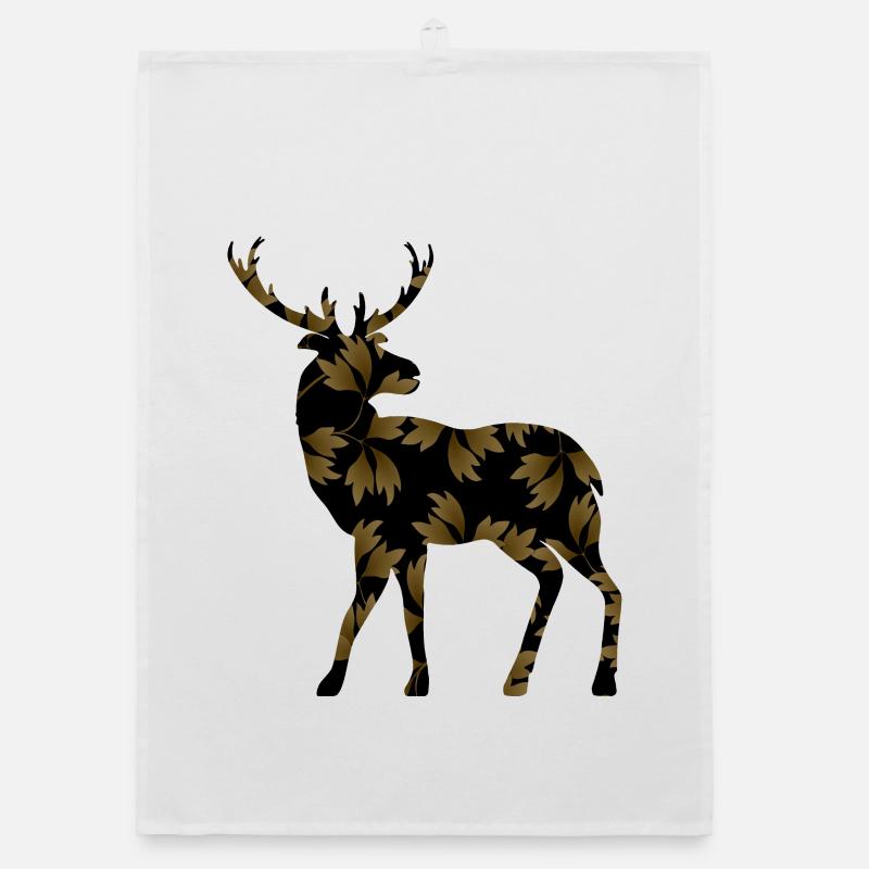 Deer Organic dish towel