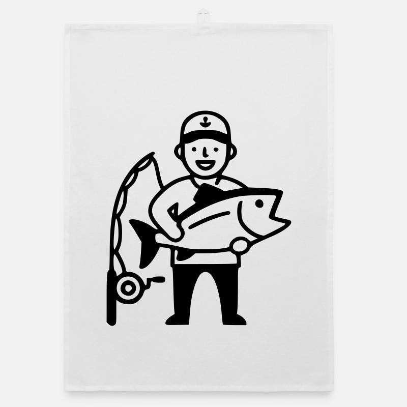 Fishing-proud-angler-big-catch-2 Organic dish towel