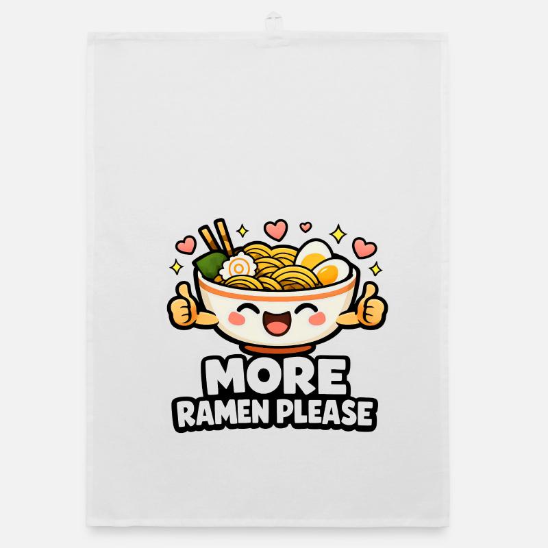 More Ramen Please Organic Geschirrtuch