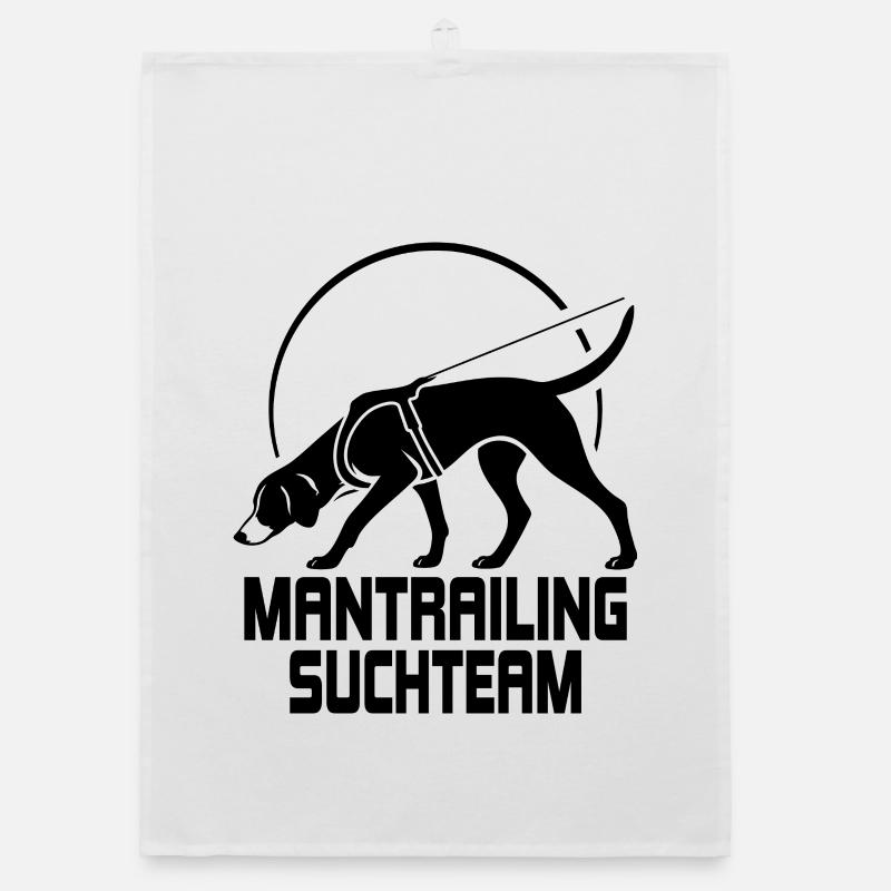 Foxhound Mantrailing Suchteam Hunde Hund Wilsigns Organic Geschirrtuch