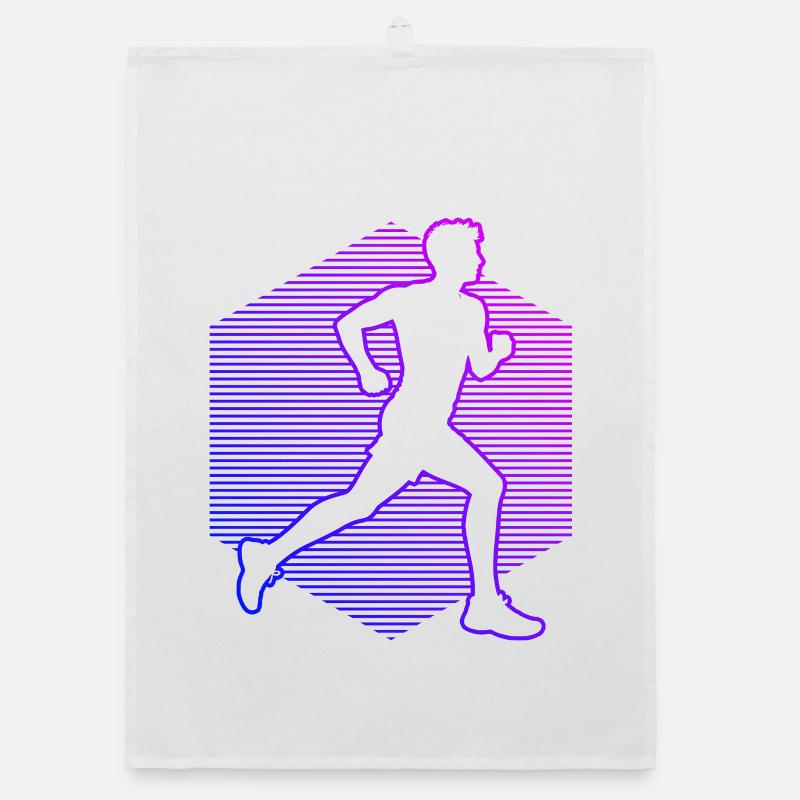 Gift idea for a running with running Organic dish towel