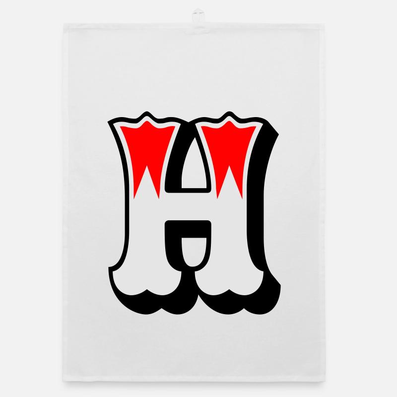 Buchstabe - H Organic dish towel