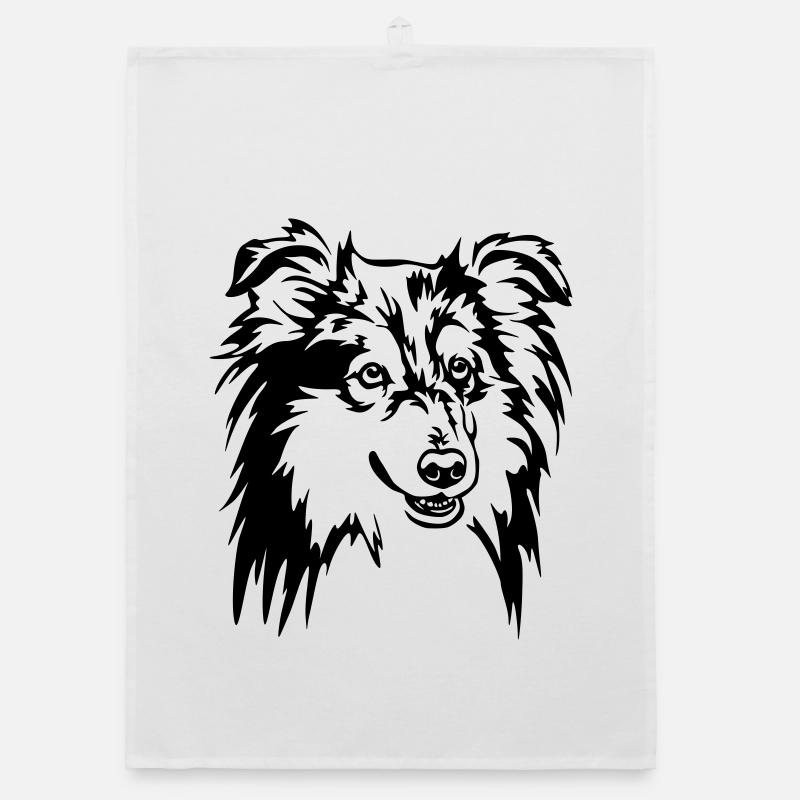 Tête de Sheltie Torchon bio