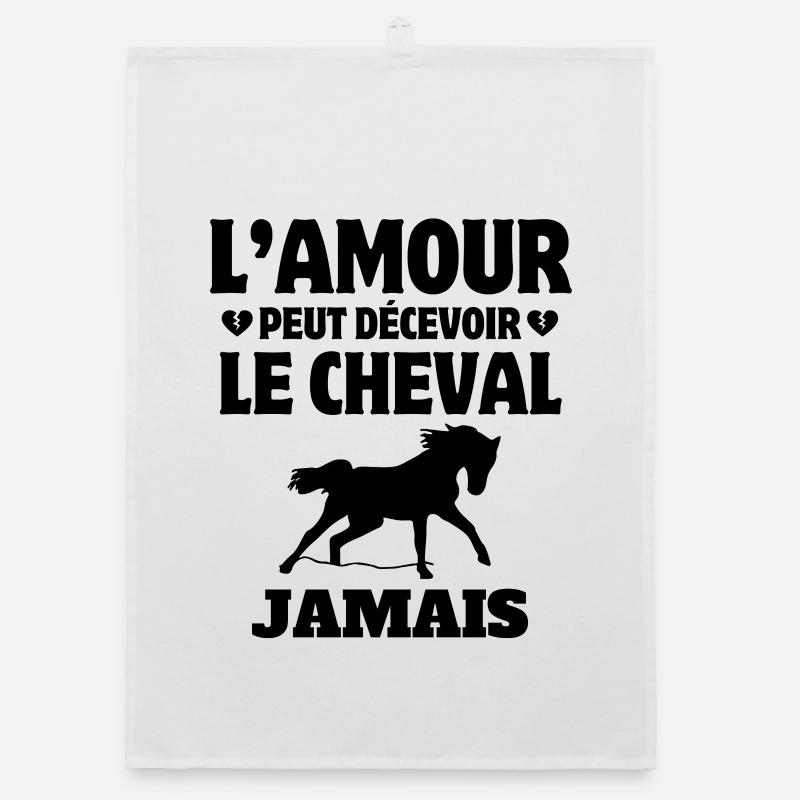 cheval, fan de cheval, cavalier Torchon bio