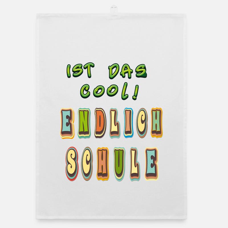 endlich Schule Organic Geschirrtuch