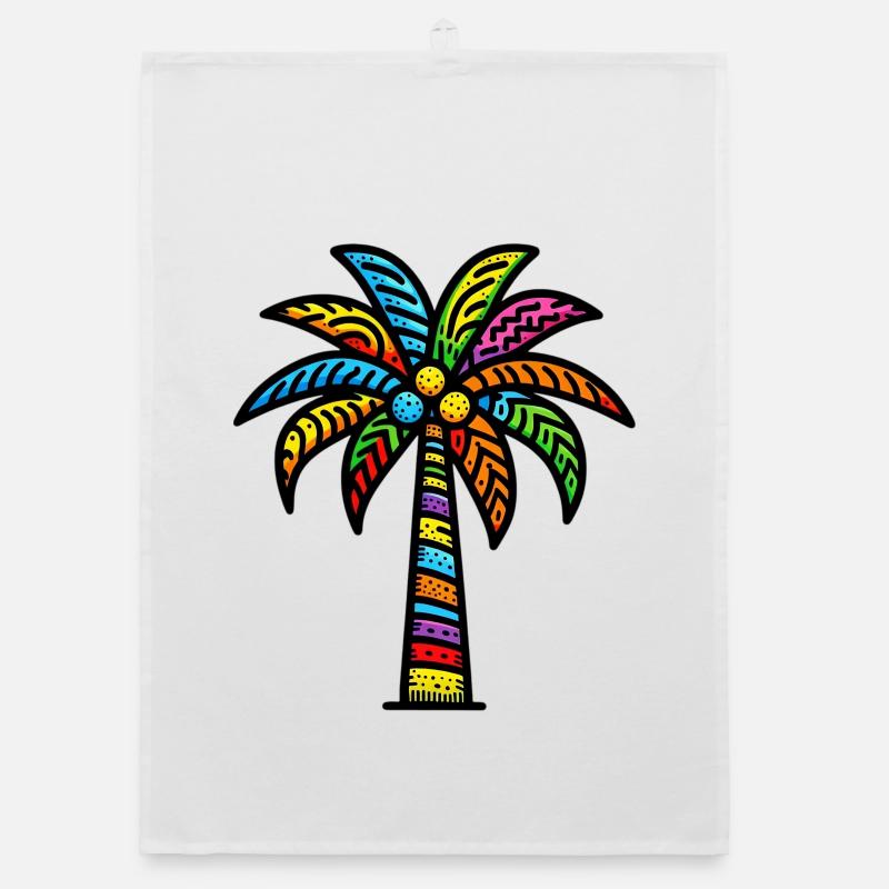 Palm tree Organic dish towel