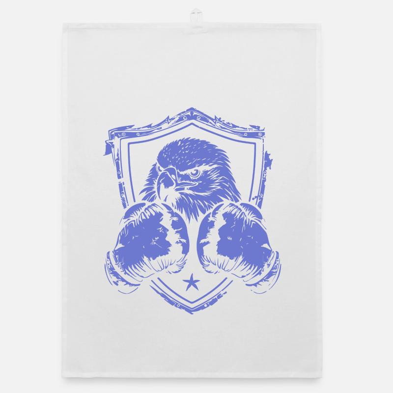 Conception du bouclier de l'aigle combattant Torchon bio