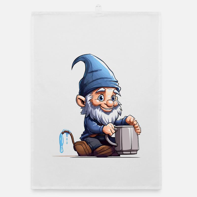 GnomePotterBlue Organic dish towel