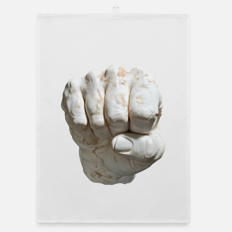 Feste Faust Marmorlook Organic Geschirrtuch