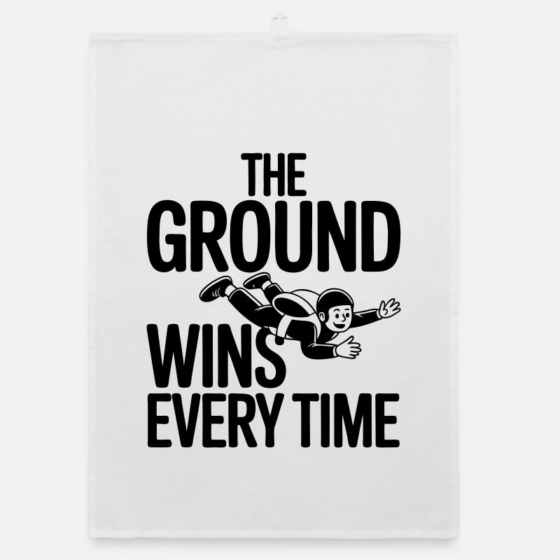 Parachutisme drôle de parachute Torchon bio