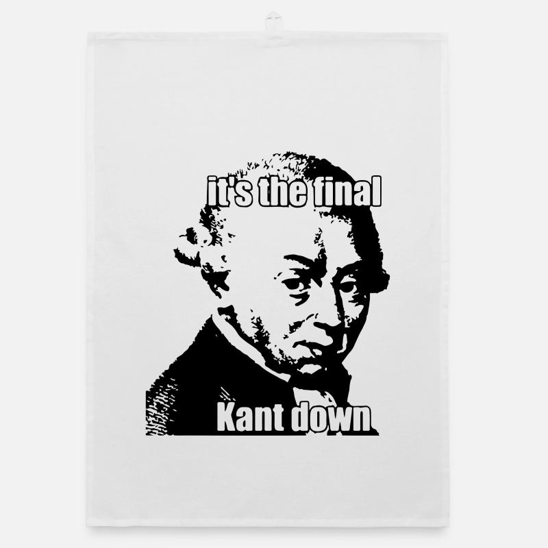 It´s the finale Kant down - Organic Geschirrtuch - Weiß