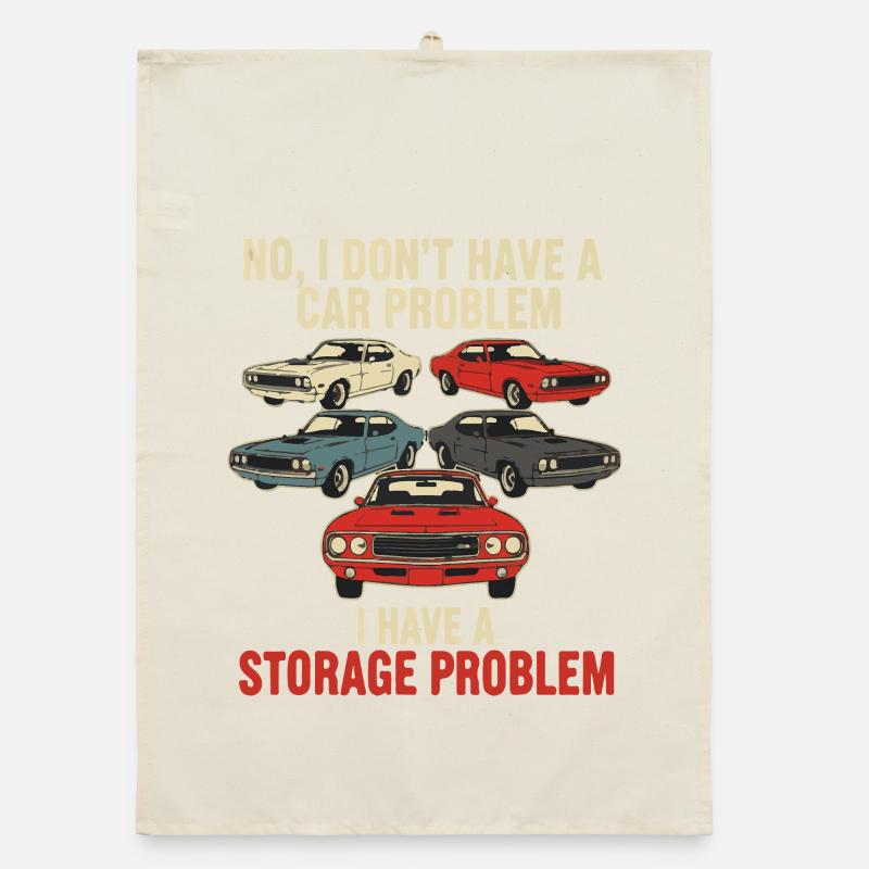 Storage Problem Car Meme Tee Organic dish towel