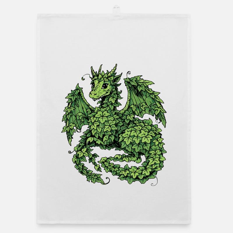 Efeu-Drache Organic Geschirrtuch