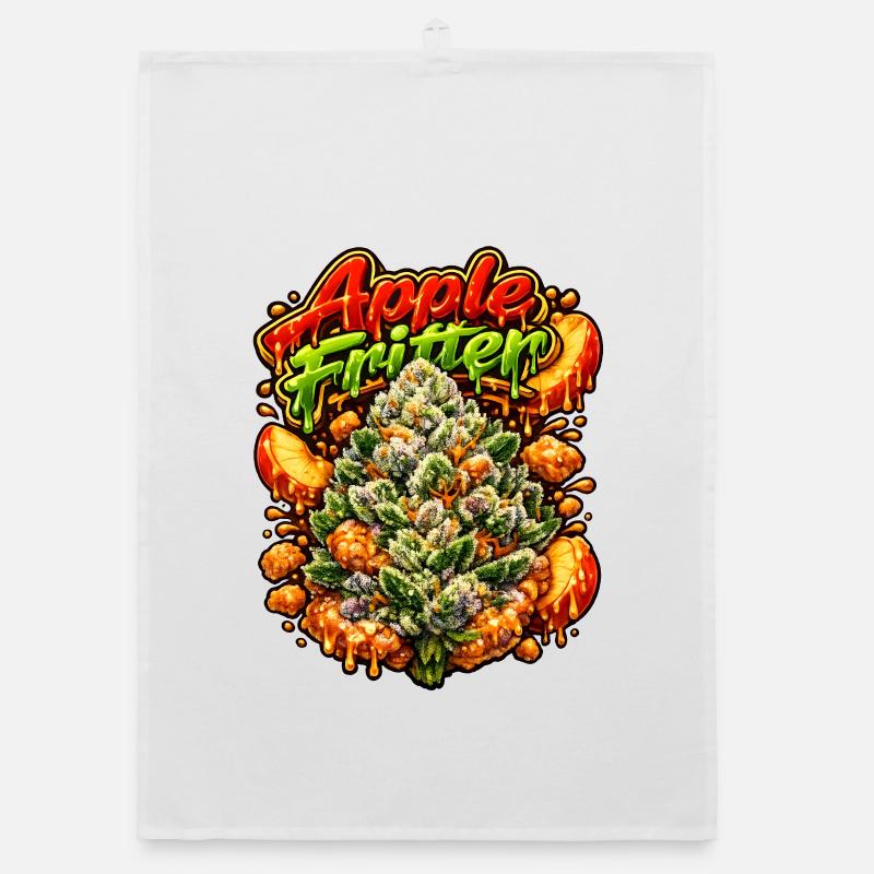 Apfelfritter-Graffiti-Kunstdruck Organic Geschirrtuch