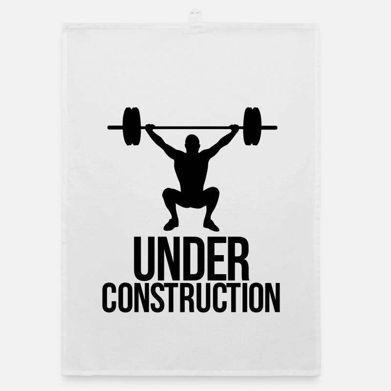 under construction Organic dish towel