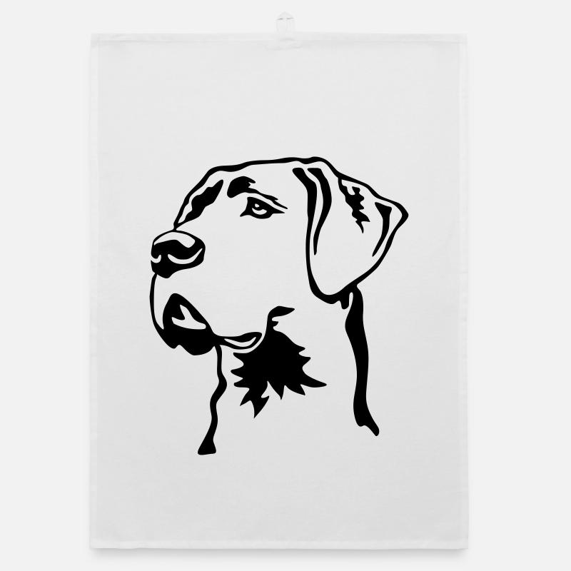 Tête de Dogue Allemand Torchon bio