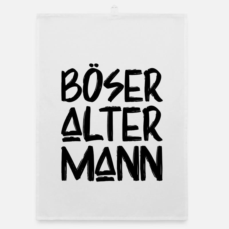 Böser alter Mann Organic Geschirrtuch