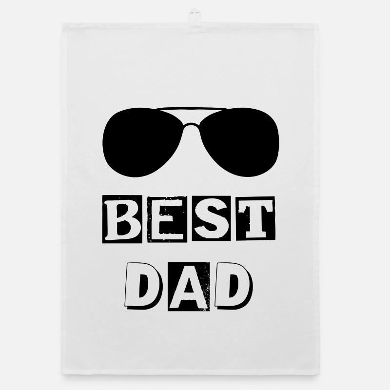 Typography best DAD bezel Organic dish towel