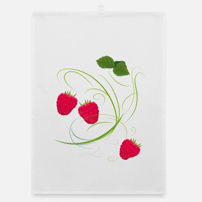 Raspberry, Fruit Organic dish towel