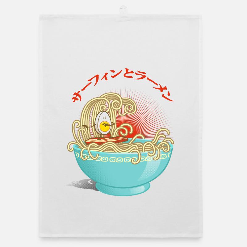 Surf et ramens Torchon bio