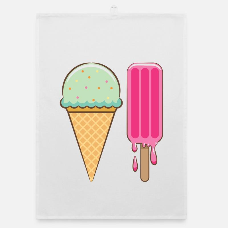 Ich mag Eis Organic Geschirrtuch